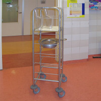 Afbeelding RVS bedpan urinaal wagen