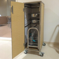 Afbeelding RVS bedpan urinaal wagen