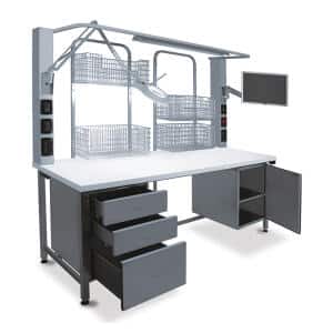 RVS werktafels modulair