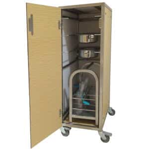 RVS bedpan urinaal wagen Gesloten