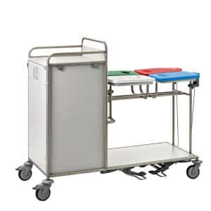 Etagewagen met hoge kast en 2 deuren