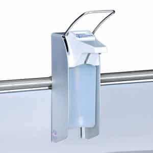 Hand desinfectie dispenser met standaard hendel