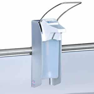 Hand desinfectie dispenser met lange hendel