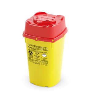 Naaldencontainer CS  Veiligheidsklep 5 Liter Hoog model