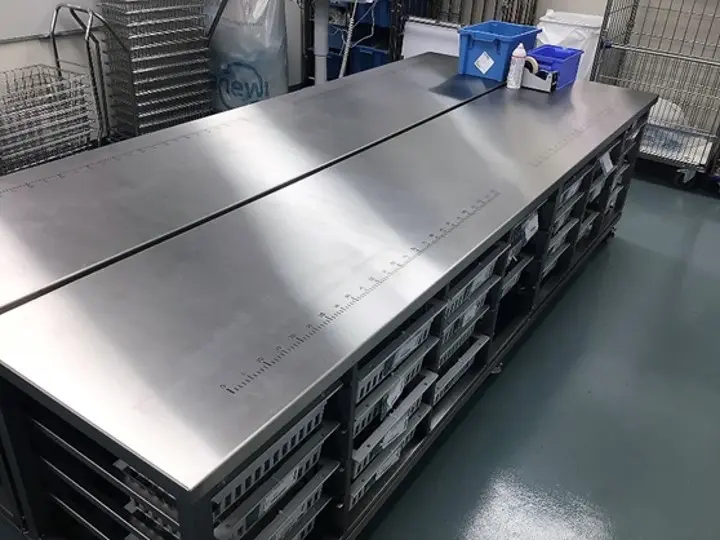 RVS inpaktafel rechts