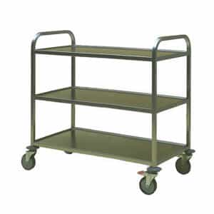 RVS serveerwagen 3 plateaus 106-55-3