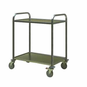 RVS serveerwagen 2 plateaus 84-55-2