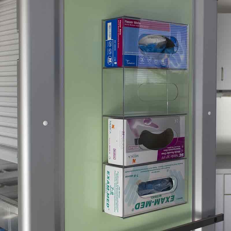 Hechtdraaddispenser 4-vaks transparant