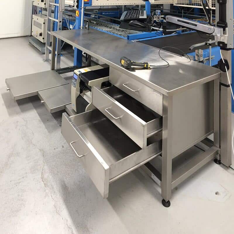industriële scan inpaktafel