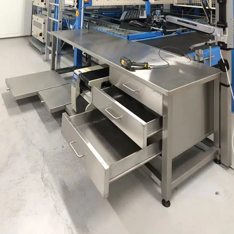 industriële scan inpaktafel