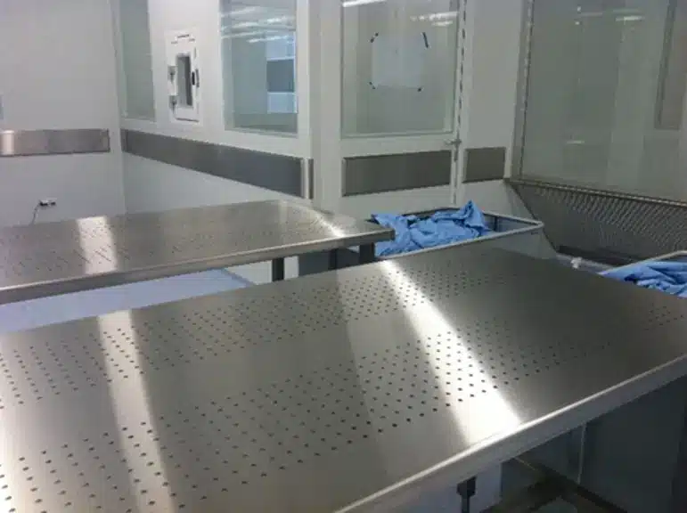 inrichting cleanroom wasserij